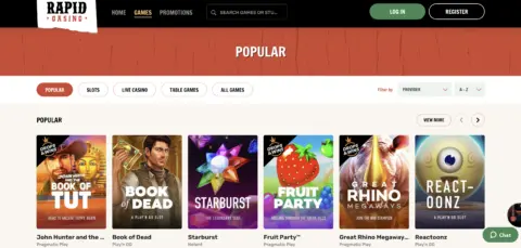 Rapid Casino Games