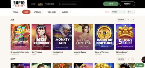 Rapid Casino Slots Online