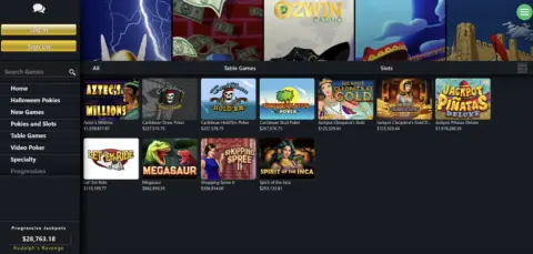 Ozwin Casino Progressive Jackpots