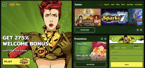 Comic Play Casino Free Spins