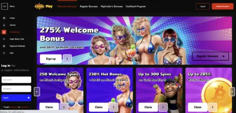 Comic Play Casino Promotions
