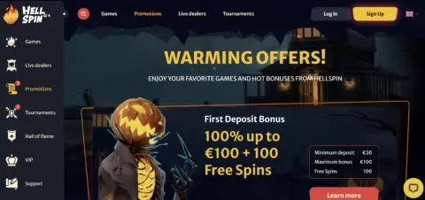Hell Spin Casino Promotions