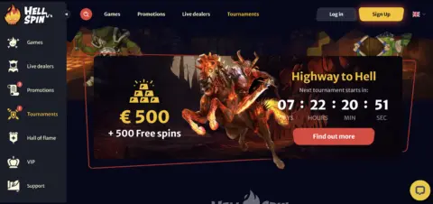 Hell Spin Casino Tournaments