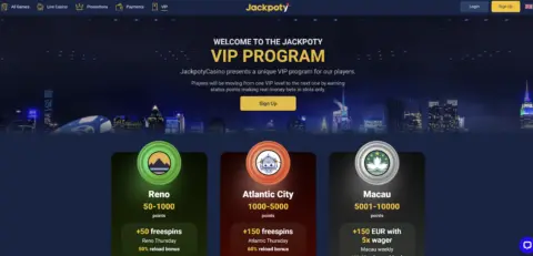 Jackpoty Casino Vip