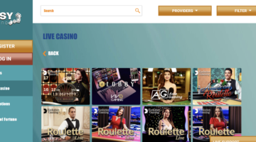 Vasy Casino Live Games