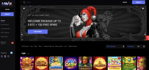 Mirax Casino Free Spins
