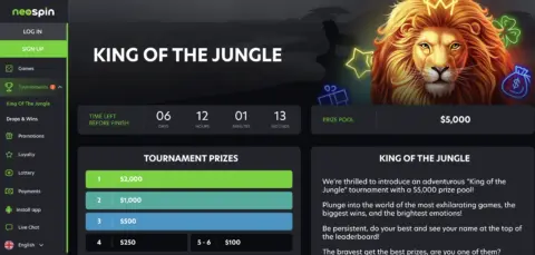 Neospin Casino Tournaments