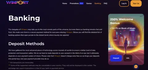 Winport Casino Banking