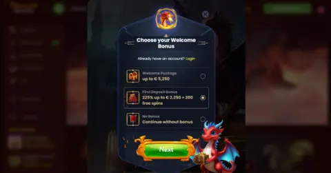 Dragonslots Casino Welcome Bonus Package