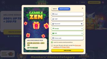 Gamblezen Casino Welcome Bonus Package