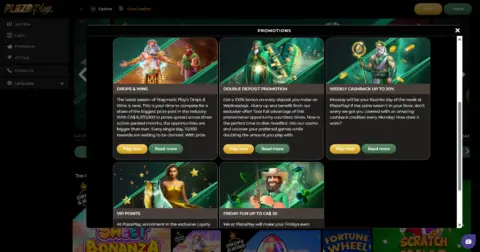 Plazaplay Casino Promotions