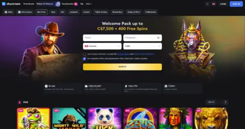 Skycrown Casino Free Spins