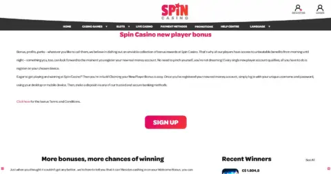 Spin Palace Casino Promotions