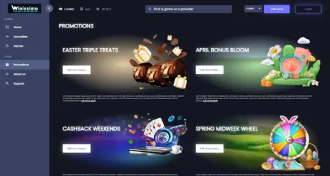 Winissimo Casino Promotions