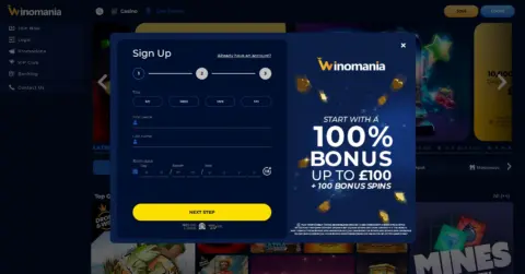 Winomania Casino Welcome Bonus Package