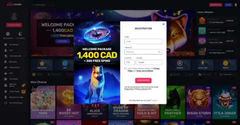 Woo Casino Welcome Bonus Package
