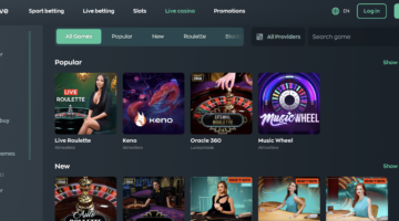 Vave Casino Live Games