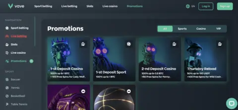 Vave Casino Promotions
