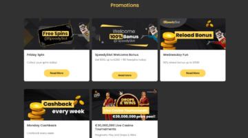 Speedyslot Casino Promotions