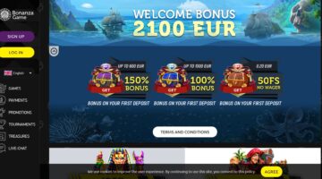 Bonanzagame Casino Welcome Bonus Package