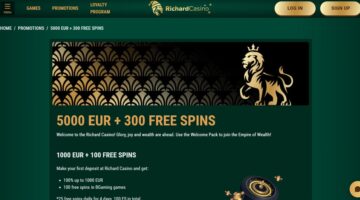 Richard Casino Welcome Bonus Package