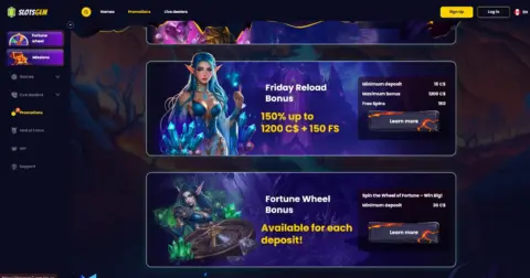 Slotsgem Casino Promotions