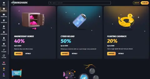 Winshark Casino Promotions