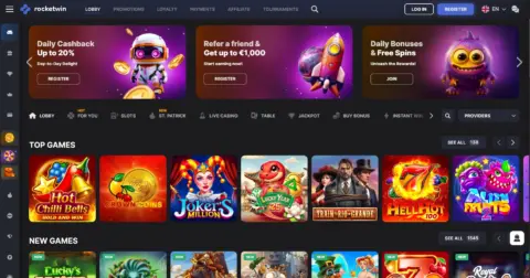 Rocketwin Casino Free Spins