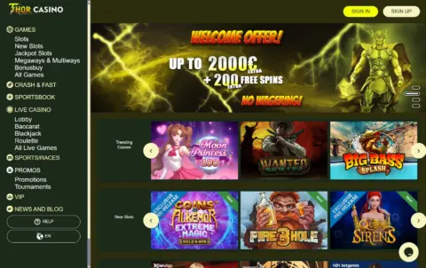 Thor Casino Free Spins
