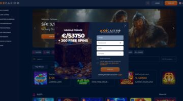 Axe Casino Welcome Bonus Package