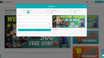 Merlin Casino Welcome Bonus Package