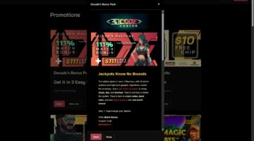 Decode Casino Welcome Bonus Package