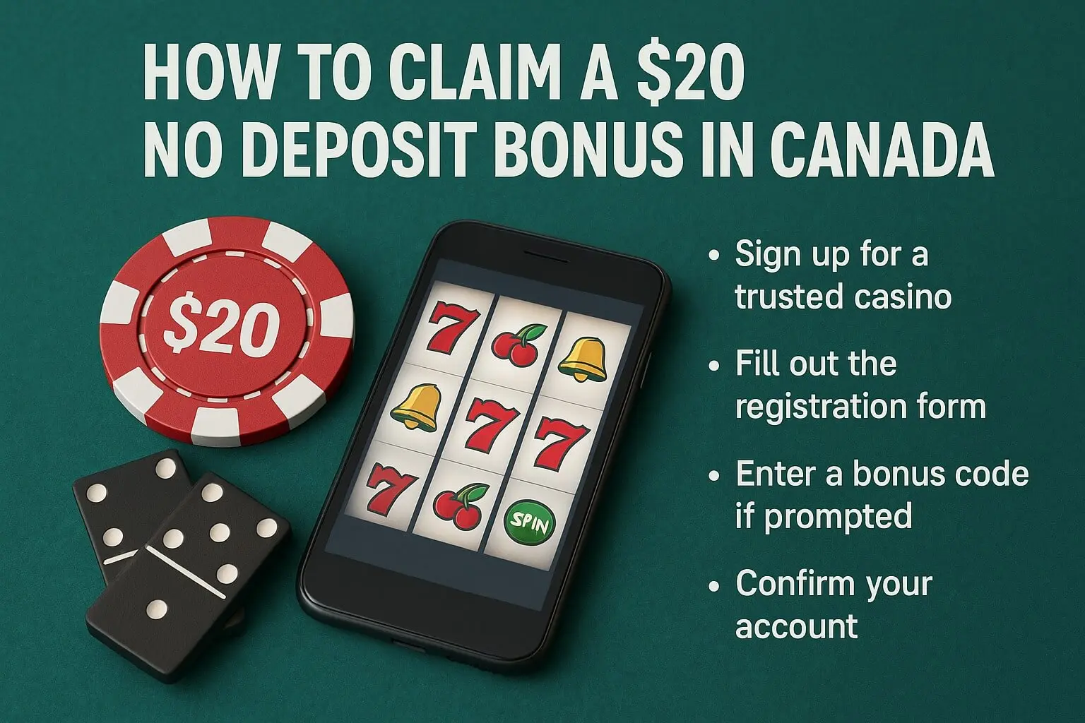 $20 No Deposit Bonus Canada