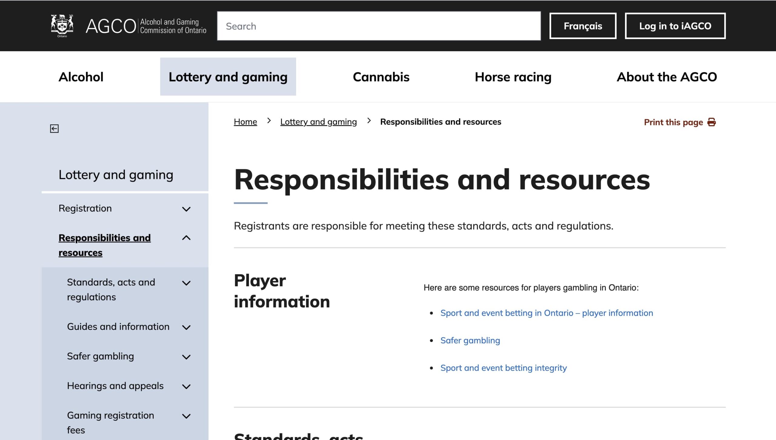 Agco Responsible Gaming