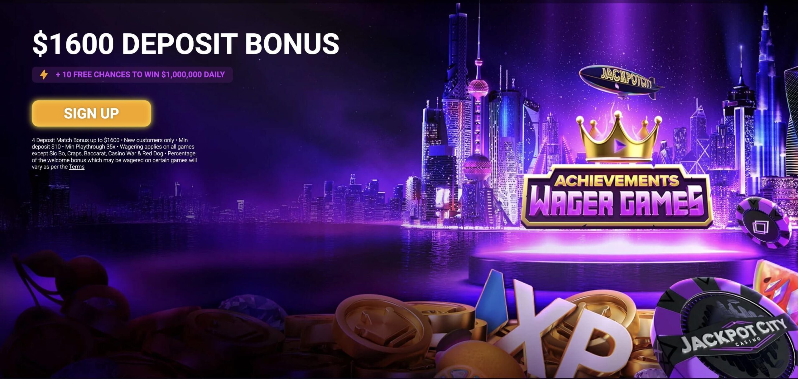 Jackpot City Welcome Bonus