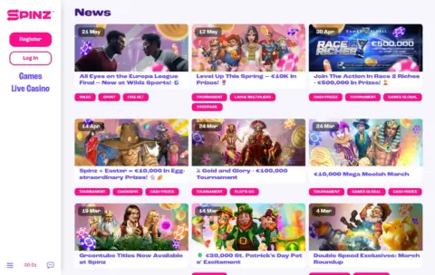 Spinz Casino Promotions