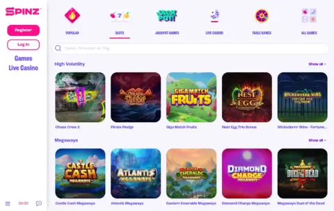 Spinz Casino Slots