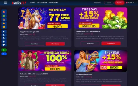 America777 Casino Promotions