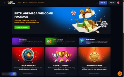 Betflare Casino Free Spins