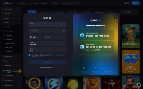 Lucky Vibe Casino Welcome Bonus Package