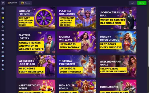 Playfina Casino Promotions