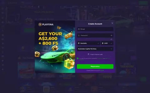 Playfina Casino Welcome Bonus Package