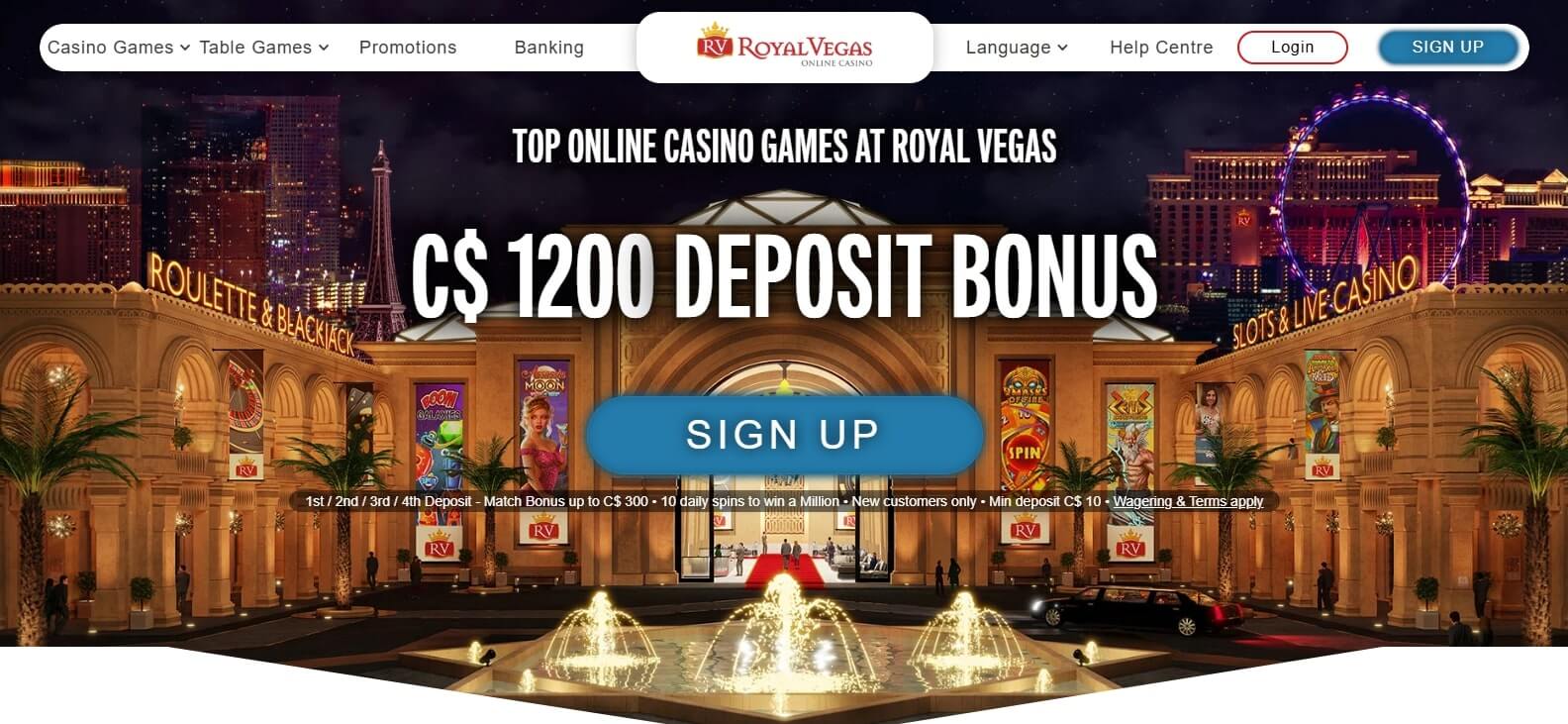 Royal Vegas Casino Banner