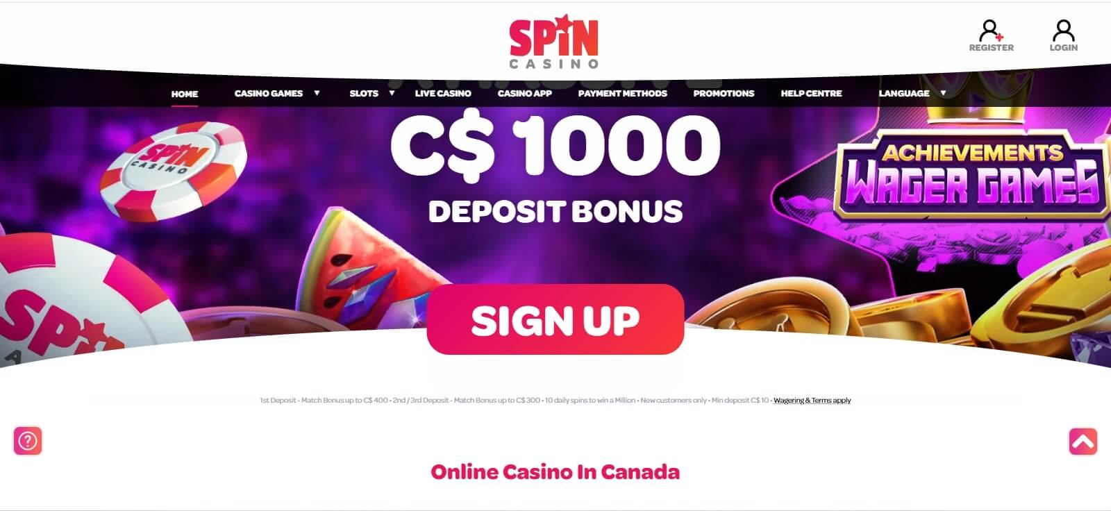 Spin Casino Banner