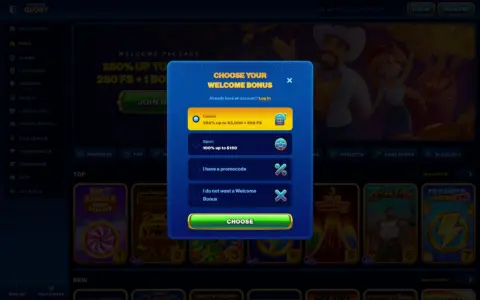 Spins Of Glory Casino Welcome Bonus Package