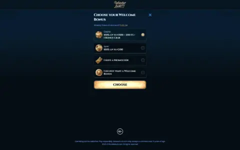 Wonderluck Casino Welcome Bonus Package