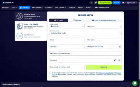 Fairpari Casino Welcome Bonus Package
