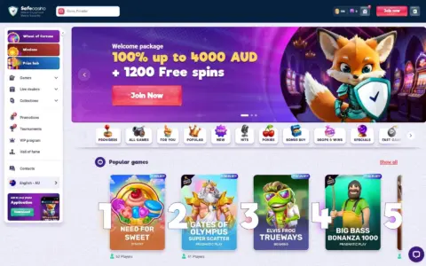 Safecasino Free Spins