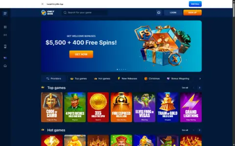 Onlywin Casino Free Spins