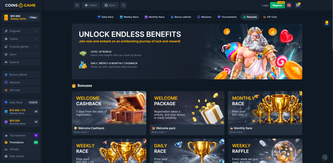 Coins Game Casino Promotions